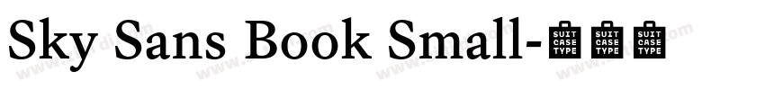 Sky Sans Book Small字体转换